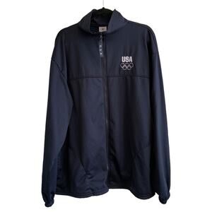 US Olympics XXL Embroidered Full Zip Jacket Made in USA